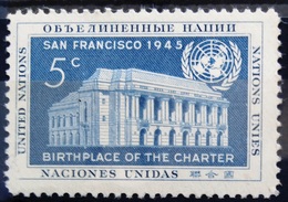 NATIONS-UNIS  NEW YORK                   N° 12                      NEUF** - Unused Stamps