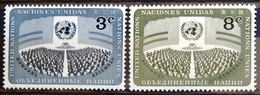 NATIONS-UNIS  NEW YORK                   N° 44/45                      NEUF* - Unused Stamps