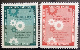 NATIONS-UNIS  NEW YORK                   N° 62/63                      NEUF** - Nuevos