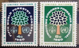 NATIONS-UNIS  NEW YORK                   N° 78/79                      NEUF* - Unused Stamps