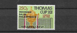 1982 MNH Indonesia, Michel 1062b Postfris** - Badminton