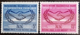 NATIONS-UNIS  NEW YORK                   N° 139/140                      NEUF** - Unused Stamps