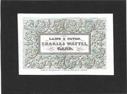 Gent  *  (Carte Porcelaine)  Charles Wattel  (Laine & Coton) - Cartes Porcelaine