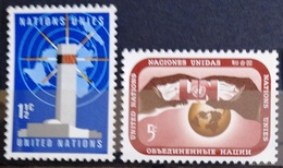 NATIONS-UNIS  NEW YORK                   N° 159/160                      NEUF** - Unused Stamps