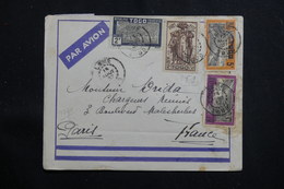 TOGO - Affranchissement Plaisant Sur Enveloppe De Lome Pour Paris En 1937 Par Avion - L 60711 - Cartas & Documentos