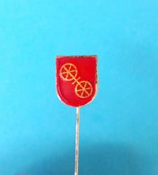 ASV MAINZ 1888 - Germany Wrestling Club ... Vintage Pin #2 * Badge Lutte Lotta Lucha Ringen Luta Abzeichen Deutschland - Wrestling