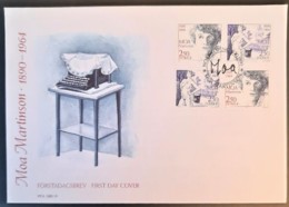 SWEDEN 1990 - FDC - Anniversary Moa Martinson - FDC