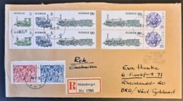 SWEDEN 1975 - Registered Letter To Germany - Postwaardestukken