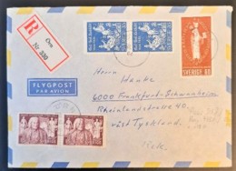 SWEDEN 1964 - Air Mail Letter To Germany - Postwaardestukken