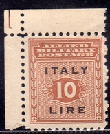 OCCUPAZIONE ANGLO-AMERICANA SICILIA 1943 LIRE 10 MNH - Occ. Anglo-américaine: Sicile