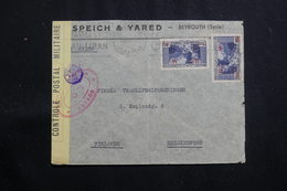 LIBAN - Enveloppe Commerciale De Beyrouth Pour La Finlande En 1940 Avec Contrôle Postal -  L 60731 - Lettres & Documents