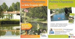 POITOU CHARENTE Dépliant à 6 Volets Dont 4 Cartes Postales - Poitou-Charentes