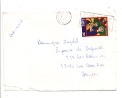 IRLANDE EIRE LETTRE POUR LA FRANCE 1990 - Briefe U. Dokumente