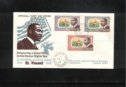 St. Vincent 1968 Dr.Martin Luther King FDC - Martin Luther King