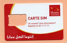 Tunisia- Tunisie - SIM Card - Tunisiana - Adverdising - Used- Excellent Quality - Tunisie