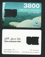 Tunisia - Tunisie- SIM Card - Tunisie Telecom - Sea - Engineer -Used - Tunisie