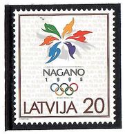 Latvia 1998 . WOGames Nagano '98. 1v: 20s . Michel # 474 - Lettonia