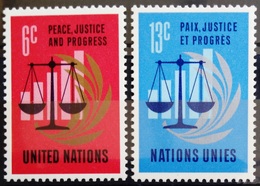 NATIONS-UNIS  NEW YORK                   N° 206/207                      NEUF** - Unused Stamps