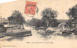 Agde                34               Canal Reliant Le Port Au Canal Du Midi     (Voir Scan) - Agde