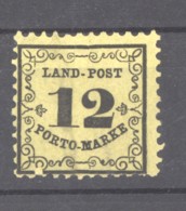 GRX 0721  -  Allemagne  -  Bade  -  Taxes  :  Yv  3   (*) - Postfris