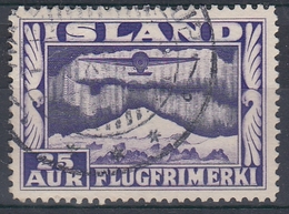 +M312. Iceland 1934. Airmail. Michel 177A. Used - Luftpost