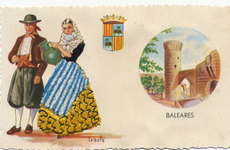 Baleares  . Postal Mordada A Mano. Seda . Brodée Soie . Silk Made . 1959 - Altri & Non Classificati