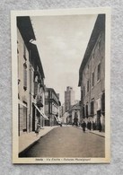 Cartolina Illustrata Imola - Via Emilia - Palazzo Monsignani - Imola