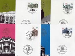 750 Jahre Berlin 1987 DDR 3071/4 4x FDC 8€ Sonder-Briefe Architektur Hauptstadt Covers Set Architectur City Germany - Lettere