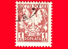 POLONIA - POLSKA - Usato - 1951 - Segnatasse - Taxe - Aquila - Coat Of Arms Of Poland - 1 - Segnatasse