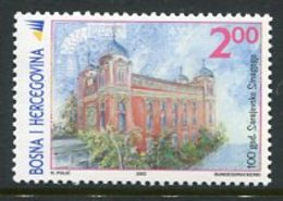 BOSNIA & HERCEGOVINA (Sarajevo) 2002 Synagogue Centenary MNH / **.  Michel 276 - Bosnien-Herzegowina