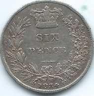 United Kingdom / Great Britain - 1834 - 6 Pence - William IV - KM712 - H. 6 Pence