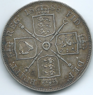 United Kingdom / Great Britain - 1888 - Double Florin - Victoria - KM763 - L. Double Florin