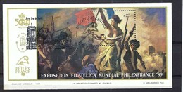 BICENTENAIRE DE LA REVOLUTION FRANCAISE 1789-1989: Bloc D'Argentine Obl. Du PJ (17 Juillet 1989)   TTB - Franz. Revolution