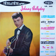 JOHNNY HALLYDAY - 25 Cm - 33T - Disque Vinyle - Tête à Tête Avec Johnny - 522311 - Rock