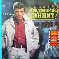 JOHNNY HALLYDAY - 25 Cm - 33T - Disque Vinyle - D'où Viens Tu Johnny - 63652 - Rock