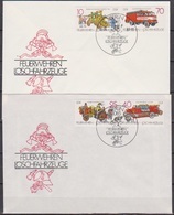 DDR FDC1987 Nr.3101 - 3104 Feuerwehren,Löschfahrzeuge  (d 2652 ) Günstige Versandkosten - 1981-1990