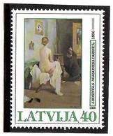 Latvia 2000. Painting Of J.Rozentals (Nude). 1v: 40. Michel # 517 - Lettonia