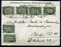German Empires Sept.Berlin 1923 Firmen/Cover  Bedarfsbrief,Ortspost Berlin Mit Mi.Nr.256 MeF"Inflazeit "1 Beleg - Lettres