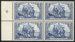 GERMANY: Sc.79 (Yvert 78, Michel 82A),  1902 2Mk. Blue UNwatermarked, Perf 14½, Inscription In Latin Characters, MNH BLO - Unused Stamps