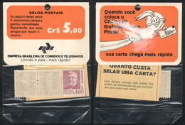 BRAZIL: Pack For The Automatic Sale Of Postage Stamps, Value Cr$5.00, Interesting! - Autres & Non Classés