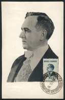 BRAZIL: President Getulio VARGAS, Maximum Card Of 1939, VF Quality - Cartes-maximum