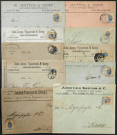 BRAZIL: 20 Covers Used In 1895/1896 Approx., All Franked With 20Rs., Interesting! - Lettres & Documents