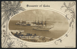 CUBA: Brazilian Ship "Almirante Saldanha" Entering Havana, Dated On Back 1/SE/1946, Very Nice!" - Other & Unclassified