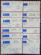 SWITZERLAND: 35 Covers Sent To Portugal Between 1986 And 1990, All Franked With FRAMA Labels, VF Quality! - Other & Unclassified