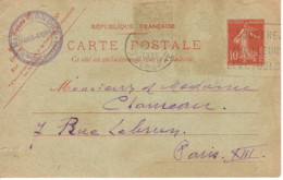 La Feuille De Chou Périodique Paris 18eme Entier Postal 10C  De Mr Honoré Autographe 1939 - Autres & Non Classés