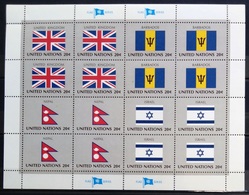 NATIONS-UNIS  NEW YORK                   N° 390/393 X4                             NEUF** - Unused Stamps