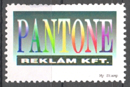 PANTONE Color Colour - Advertising Agency Rainbow LABEL CINDERELLA VIGNETTE 1990's Hungary MNH My Stamp - Autres & Non Classés