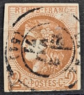 FRANCE 1870 - Canceled - YT 40B - 2c - 1870 Ausgabe Bordeaux