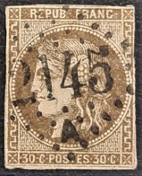 FRANCE 1870 - Canceled - YT 47a - 30c - 1870 Bordeaux Printing