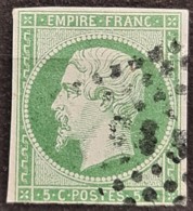 FRANCE 1854 - Canceled - YT 12 - 5c - 1853-1860 Napoleon III
